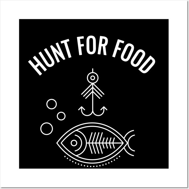 Hunt For Food Wall Art by 99sunvibes